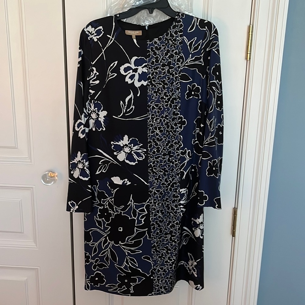 micheal kors collection multi pattern floral dress